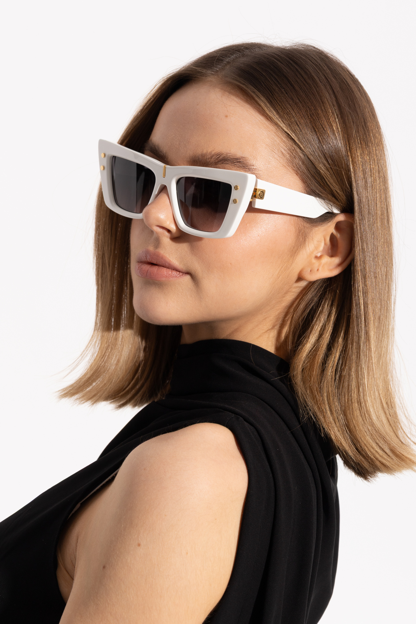 アイウェアその他 Balmain glasses-2 White Sunglasses Balmain - Vitkac Canada
